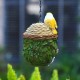 Parrot Outdoor Birdhouse with Resin Craftsmanship and Warm Insulation, Decorative Bird Nest for Garden Decoration.