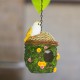 Parrot Outdoor Birdhouse with Resin Craftsmanship and Warm Insulation, Decorative Bird Nest for Garden Decoration.