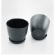 Water-Absorbent Plastic Flower Pot with Tray