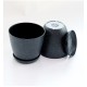 Water-Absorbent Plastic Flower Pot with Tray