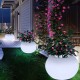 Minimalist and Creative Illuminated Outdoor Flower Pot, Ideal for Garden Decoration and Waterproof Landscaping Displays