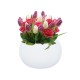 Minimalist and Creative Illuminated Outdoor Flower Pot, Ideal for Garden Decoration and Waterproof Landscaping Displays