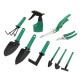 7PC-Green Iron Chair Gardening Toolkit