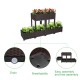 Planter Raised Garden Bed - Elevated Planter Garden Box for Vegetable/Flower/Herb Outdoor Standing Planter Beds  6Pcs Free Splicing  Brown Boxes