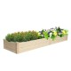 Planter Raised Garden Bed -Planter Garden Box for Vegetable/Flower/Herb Outdoor Wooden Planting Frame Double Grid Ground Type  