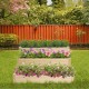 Planter Raised Garden Bed for Vegetable/Flower/Herb Outdoor Wood Planting Frame Three Ladder Type