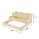 Planter Raised Garden Bed for Vegetable/Flower/Herb Outdoor Wood Planting Frame Three Ladder Type