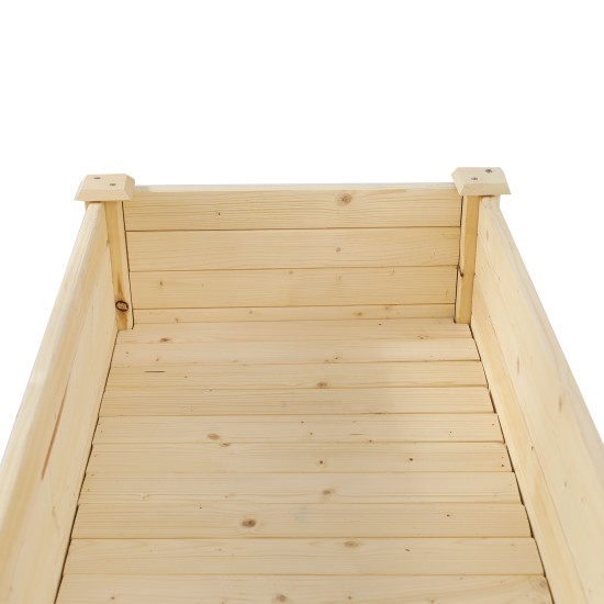 Planter Raised Garden Bed -Planter Garden Box for Vegetable/Flower/Herb Outdoor  Wood Planting Frame Tall Foot Type  