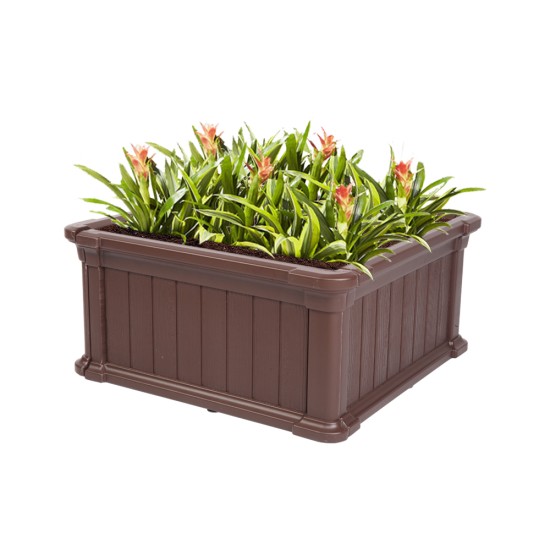 Small Blow Molded Planting Frame Dark Brown