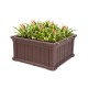 Small Blow Molded Planting Frame Dark Brown