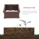 Small Blow Molded Planting Frame Dark Brown