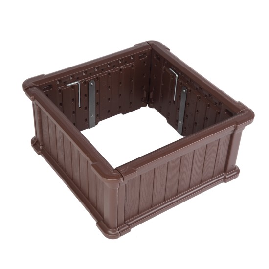 Small Blow Molded Planting Frame Dark Brown