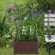 Small Blow Molded Planting Frame Dark Brown