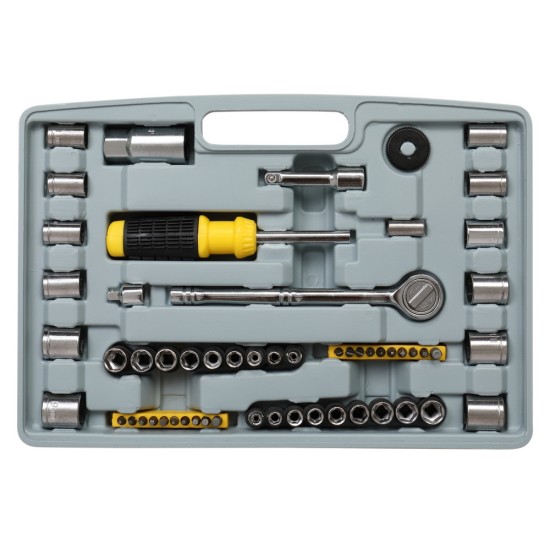 99PC Home Tool Kit && Machine Tool Set With Grey Black 