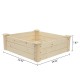  Planter Raised Garden Bed -Planter Garden Box for Vegetable/Flower/Herb Outdoor Wooden Planting Frame Ground Type 