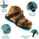 Lawn Aerator Shoes Spiked Aerating Sandals Heavy Duty One-Size-Fits-All & Easy to Use Single Strap Design & Nonslip Gardening Shoes