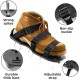 Lawn Aerator Shoes Spiked Aerating Sandals Heavy Duty One-Size-Fits-All & Easy to Use Single Strap Design & Nonslip Gardening Shoes