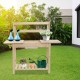 Wooden Garden Workbench Sliding Table Top