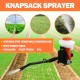 2 Stroke Engine Gas Powered Backpack Sprayer 3.7 Gallon Fogger Mist Blower Sprayer Duster Mist Blower with Extended Hose for Greenhouse