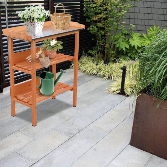 Three Layers Wooden Garden Workbench